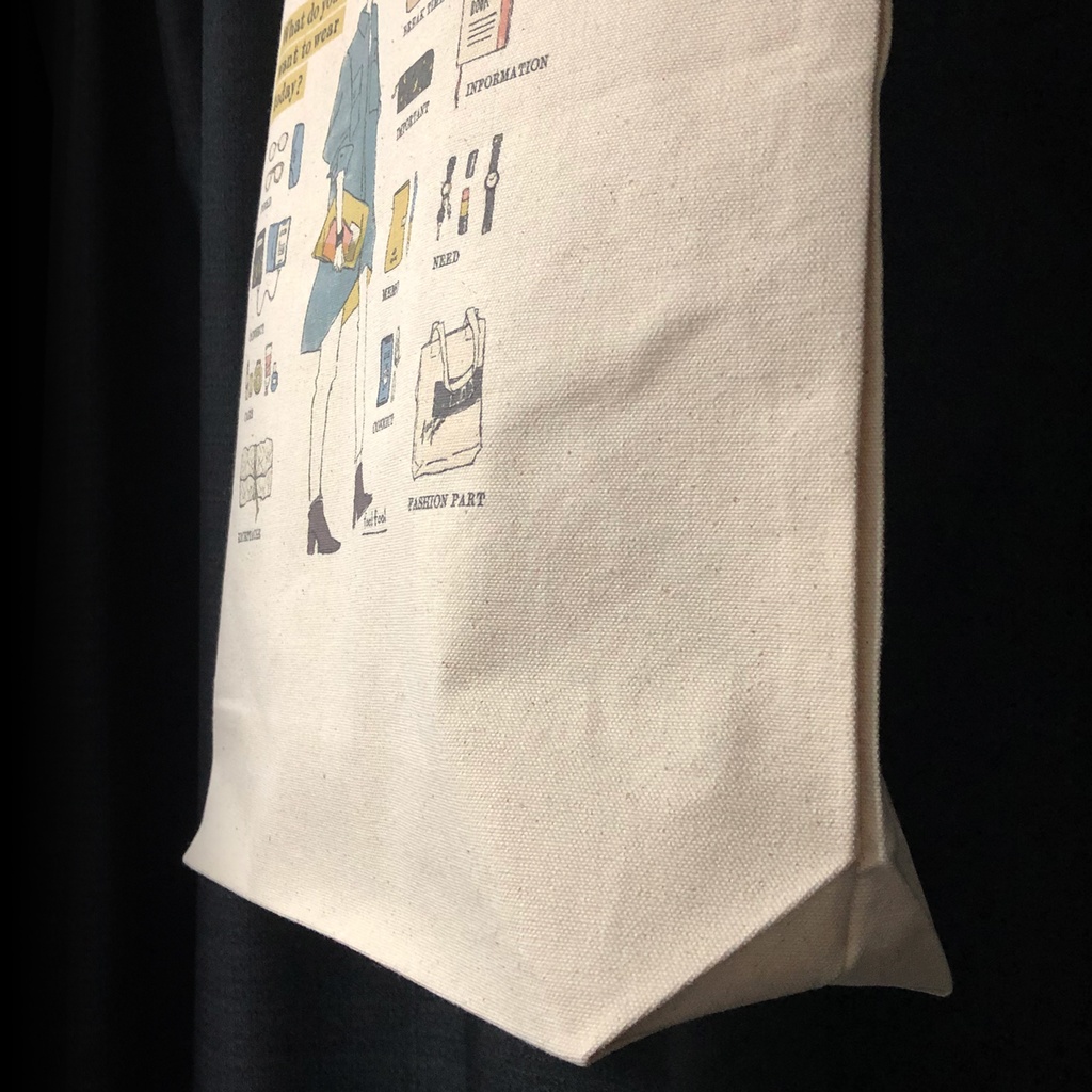 トートバッグ“今日は何着てどこへ行く?”