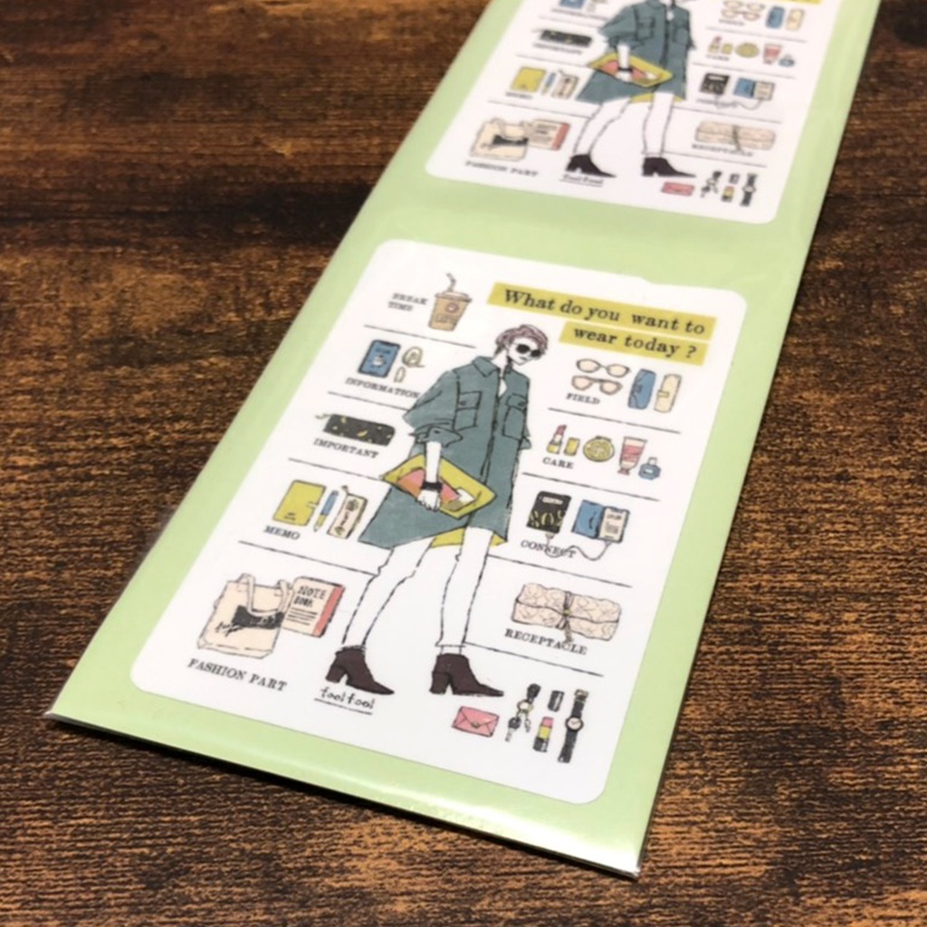 ICカードステッカー“今日は何着てどこへ行く?”