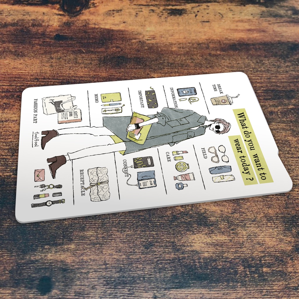 ICカードステッカー“今日は何着てどこへ行く?”