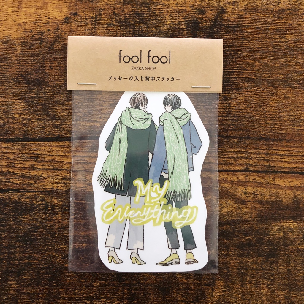 オリジナル背中ステッカー