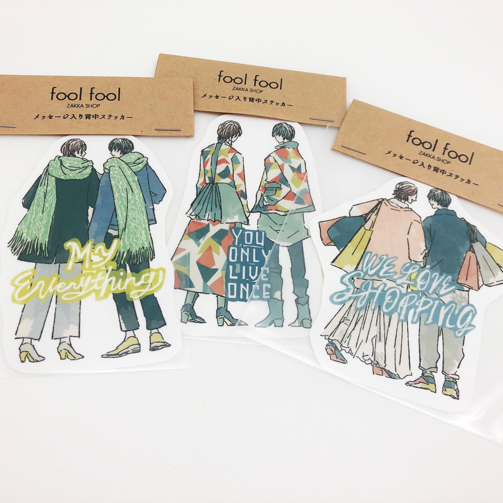 オリジナル背中ステッカー