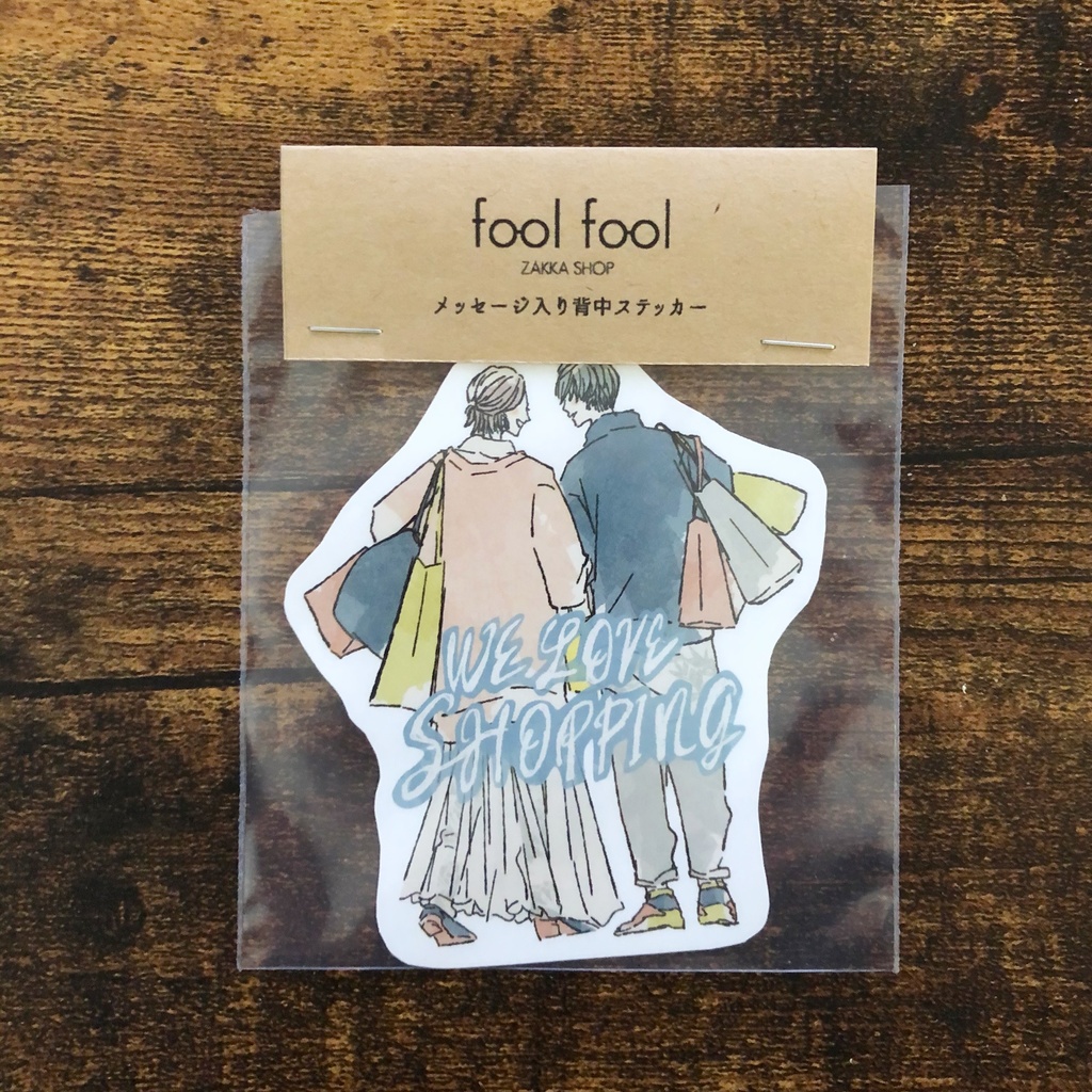 オリジナル背中ステッカー