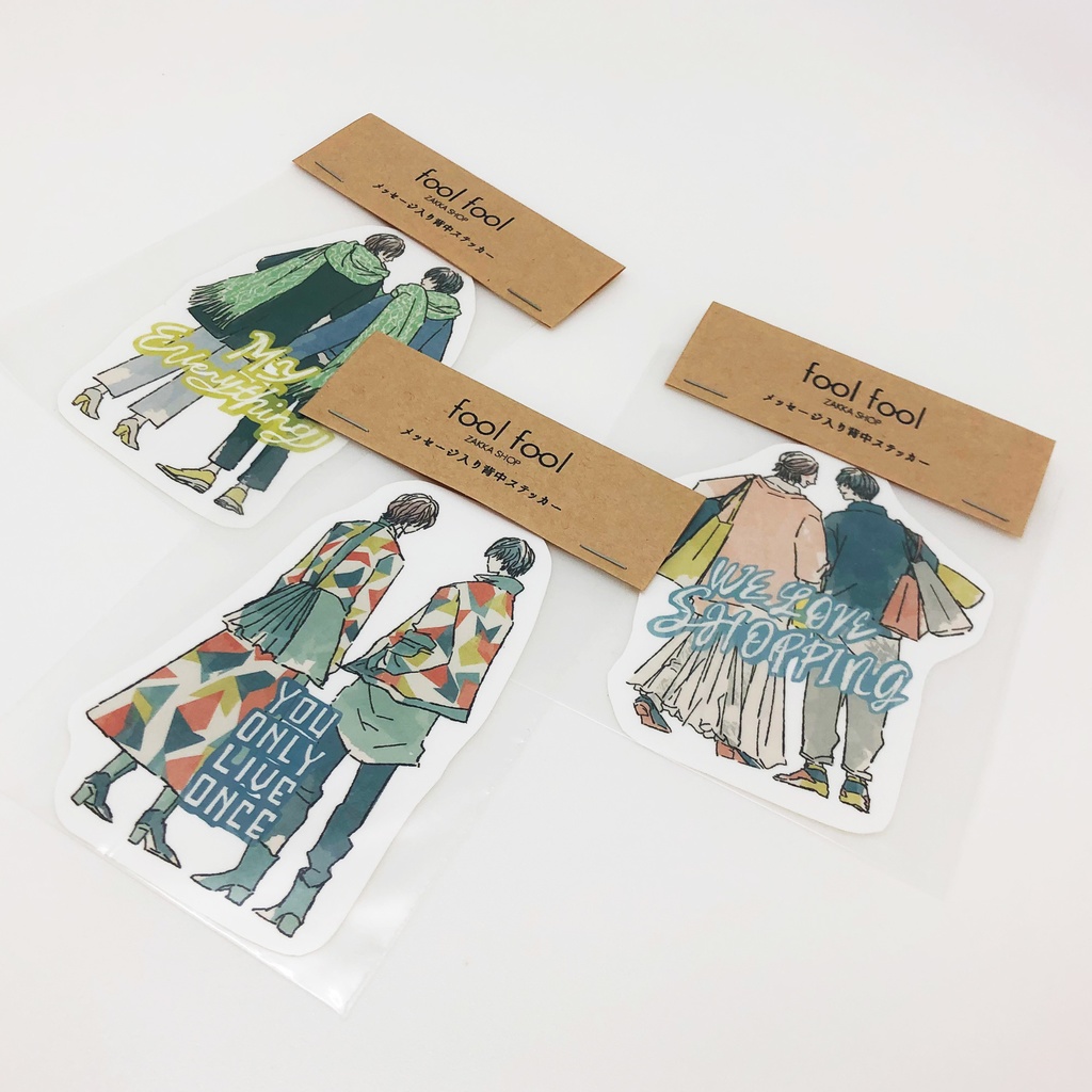 オリジナル背中ステッカー