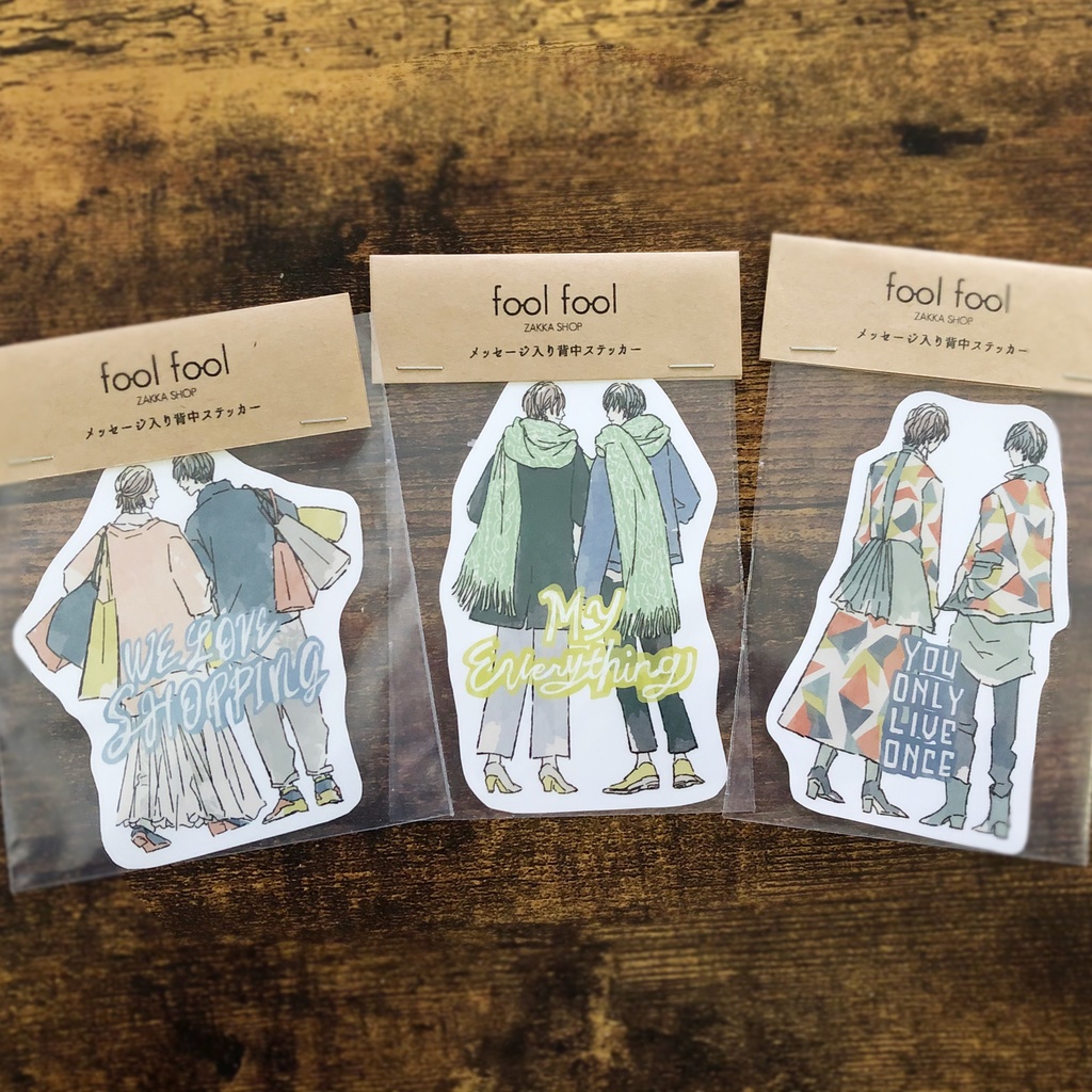 オリジナル背中ステッカー