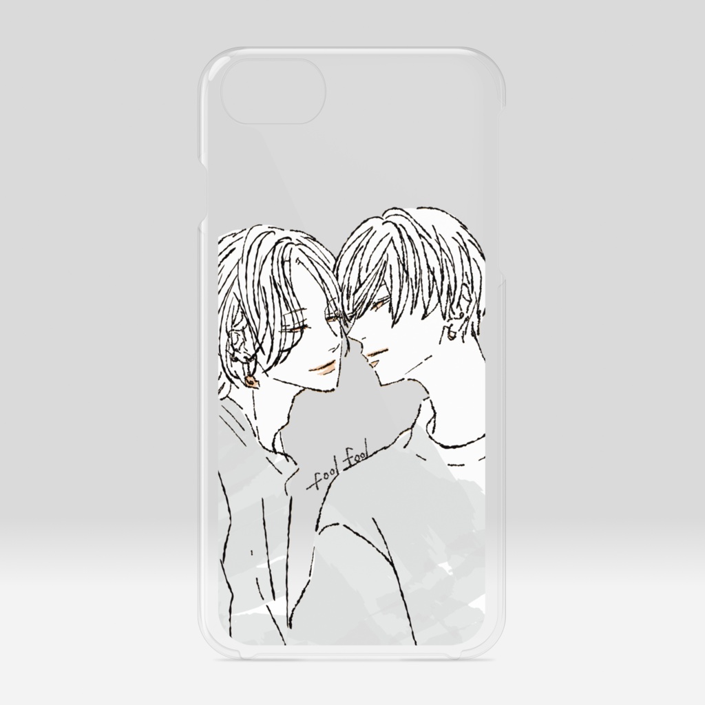 クリアスマホケース【シンプルキス】