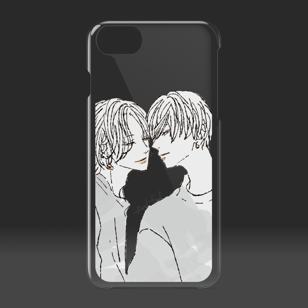 クリアスマホケース【シンプルキス】