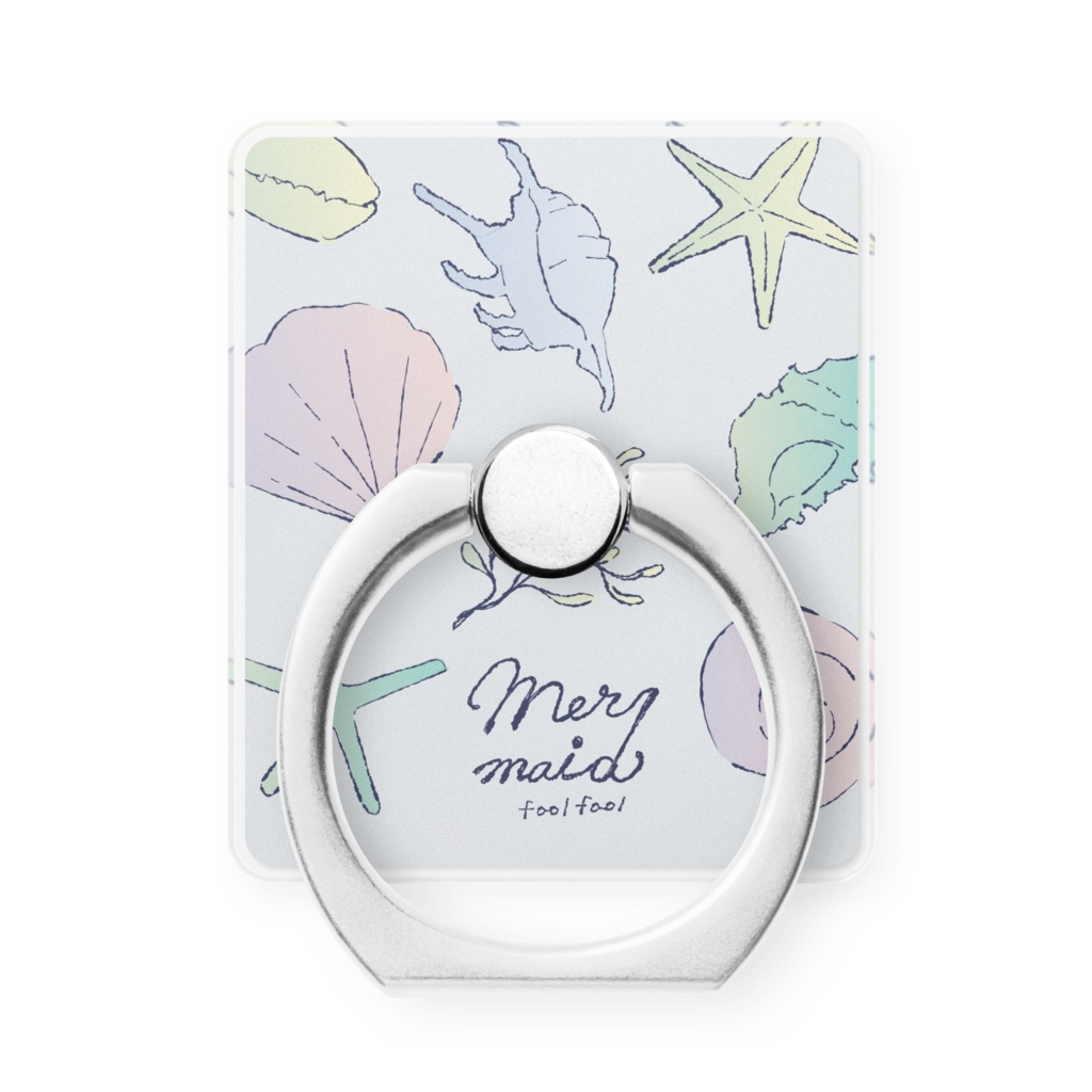 スマホリング“人魚姫の貝殻”2種