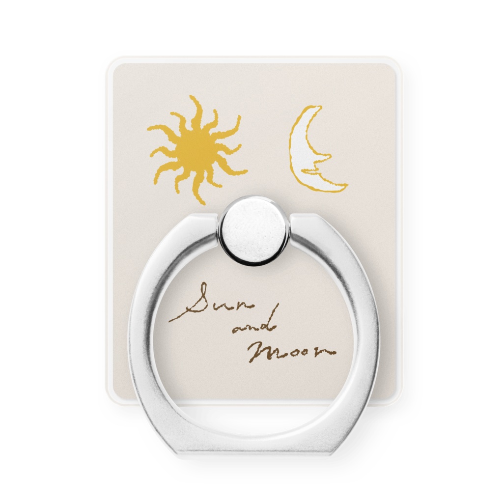スマホリング“太陽と月”2種