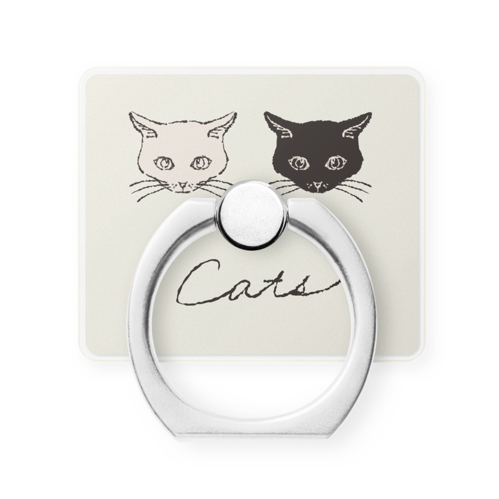 スマホリング“二匹の猫”4種