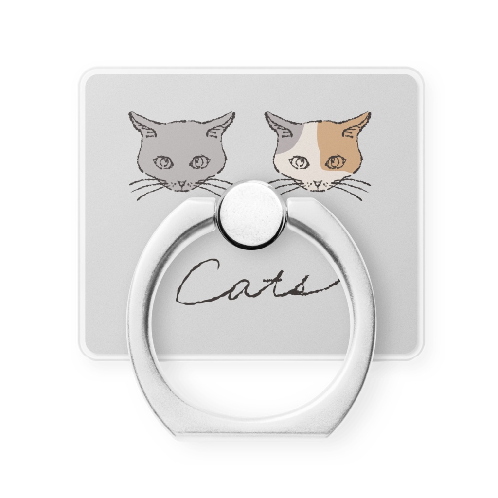 スマホリング“二匹の猫”4種