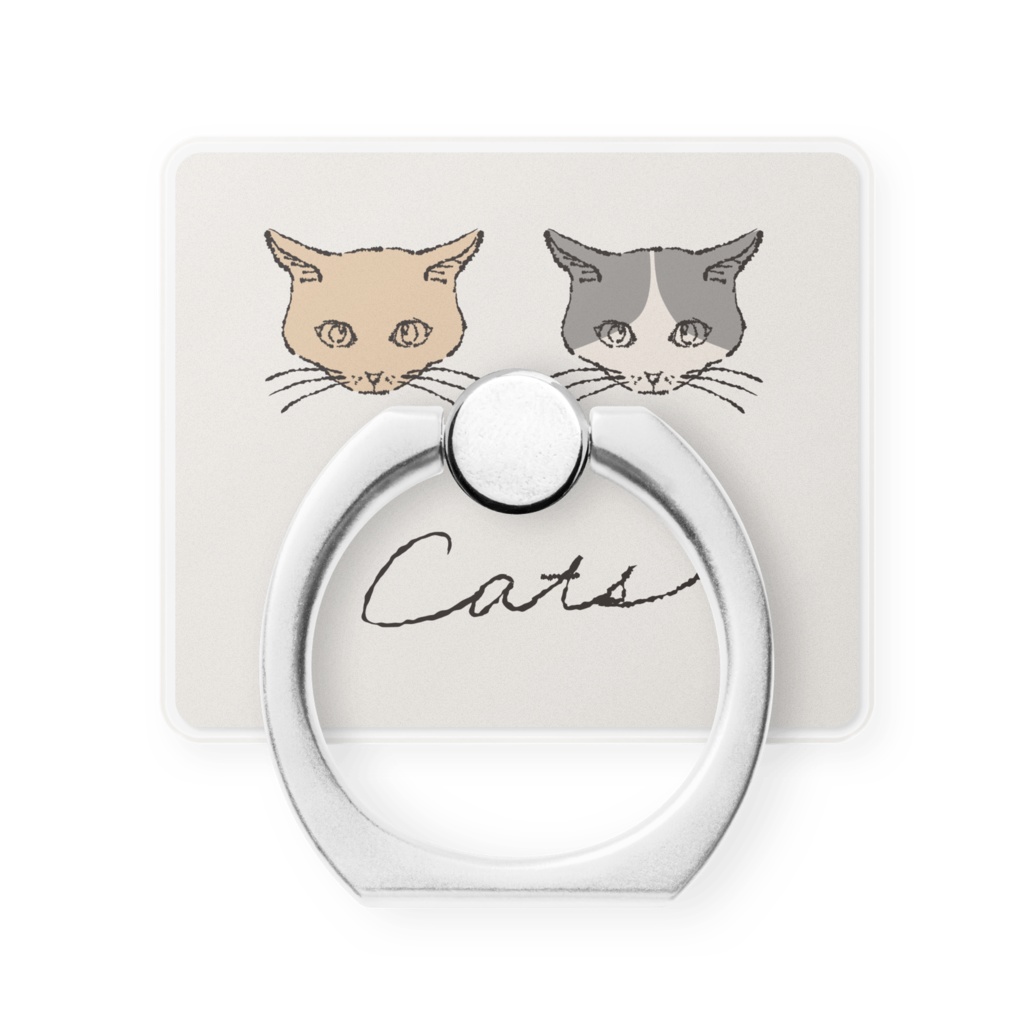 スマホリング“二匹の猫”4種