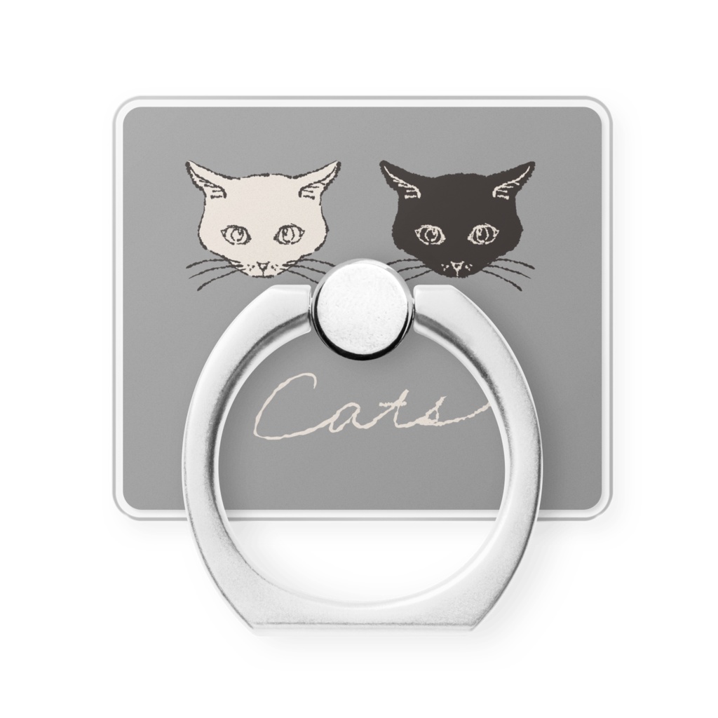 スマホリング“二匹の猫”4種