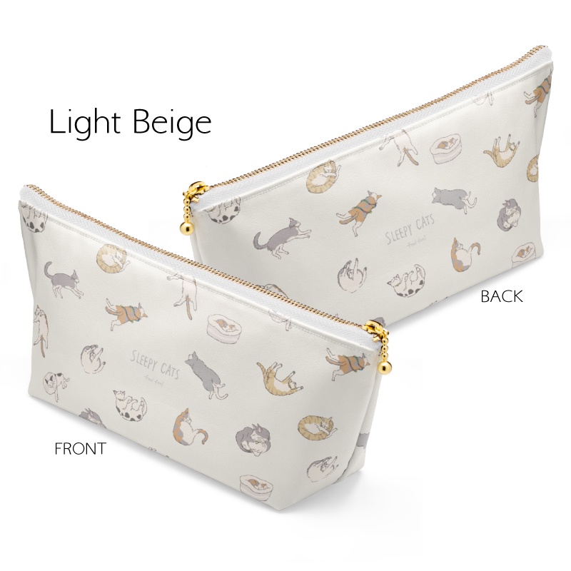 “よく寝る猫たち”ポーチ2種