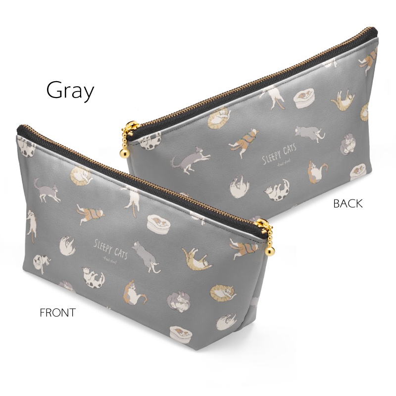 “よく寝る猫たち”ポーチ2種