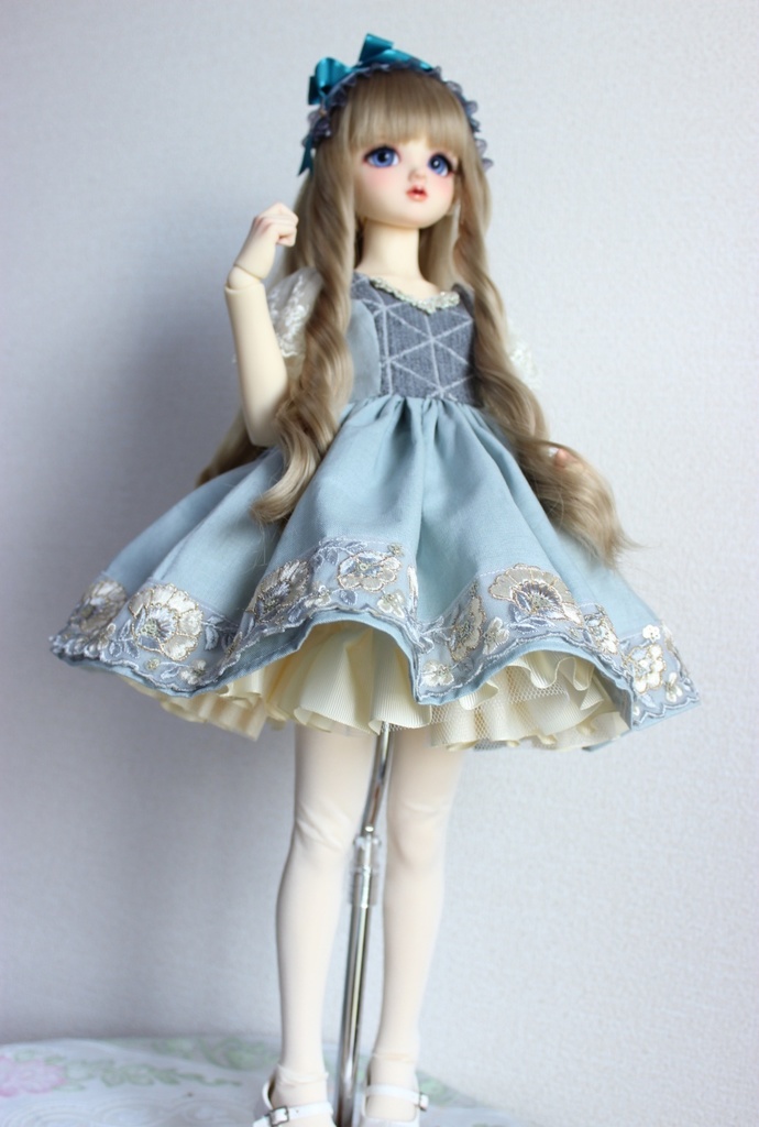 旋律ドレス グレー