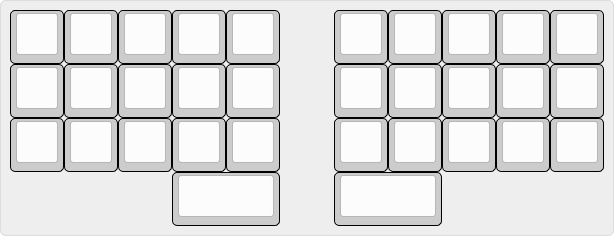 30-40% 自作キーボード 終売】中央テンキー付き横長40%キーボード KeeBar 自作キット
