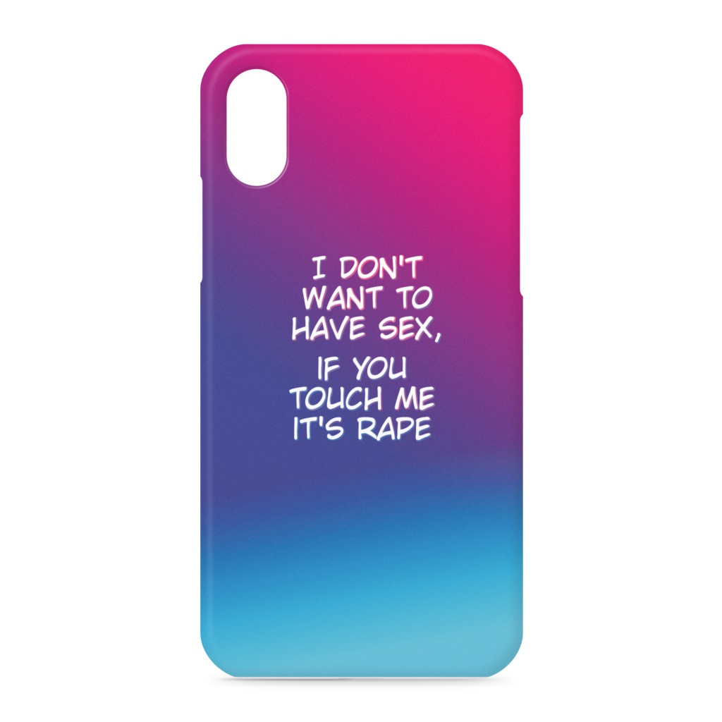 性行為に同意しないiPhoneXケース