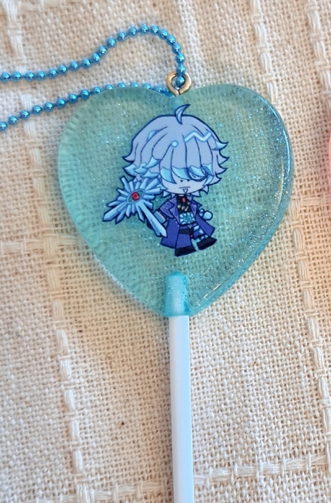 ペロキャンアクキー  輝安鉱