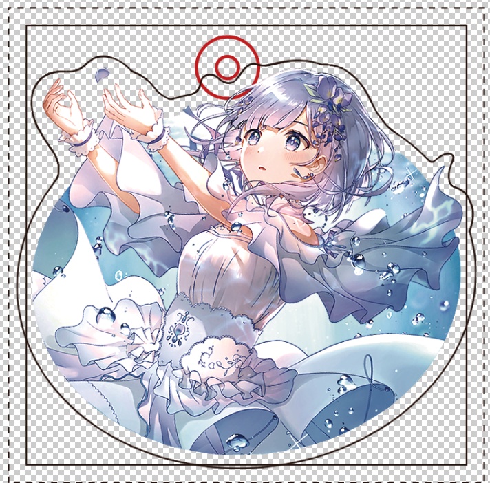 【1周年記念グッズ】アクリルキーホルダー（水中）