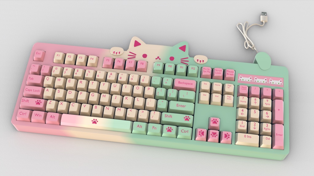 【みみもふ】猫ちゃん キーボード