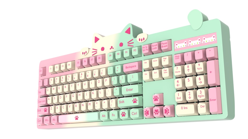 【みみもふ】猫ちゃん キーボード