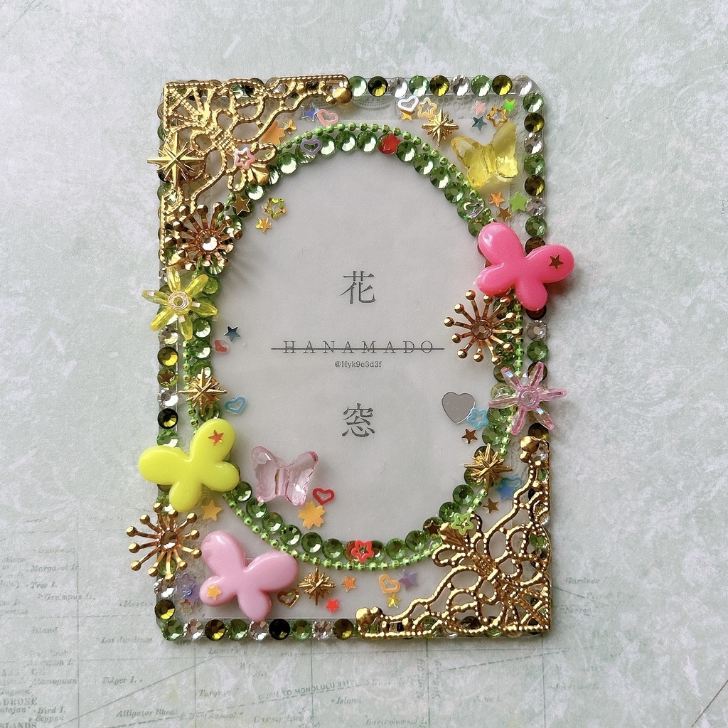 yellow green×gold(butterfly) / B8