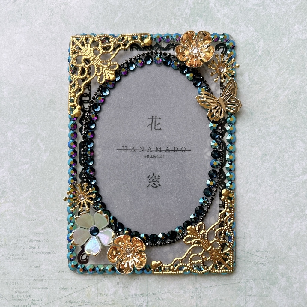 navy×gold(flowers) / B8