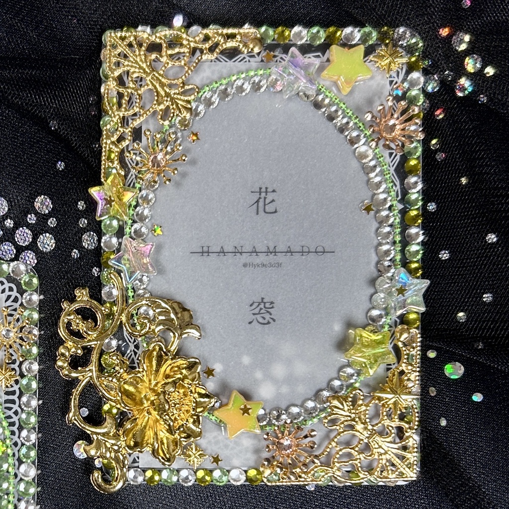 yellow green×gold(flower) / B8