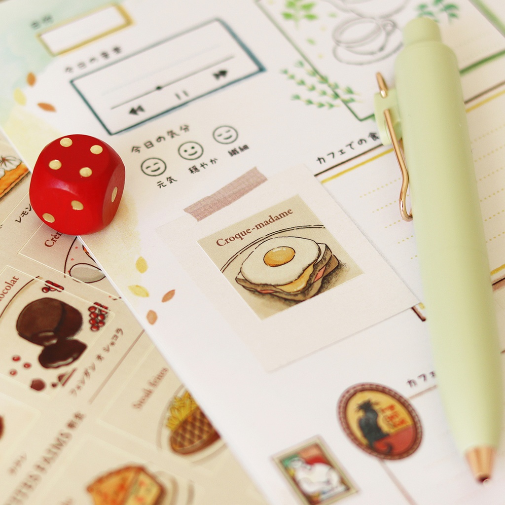 物語を手帳に綴るダイアリーRPG『パリのカフェ日記』