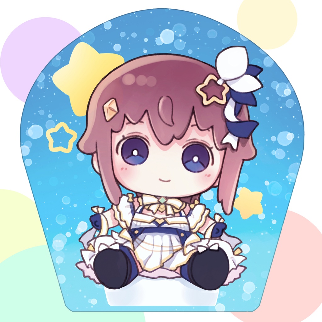 Bigぬいそら風ドレス衣装アクリルスタンド