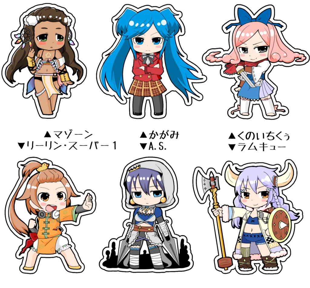 アクリルキーホルダー[かがみチーム]