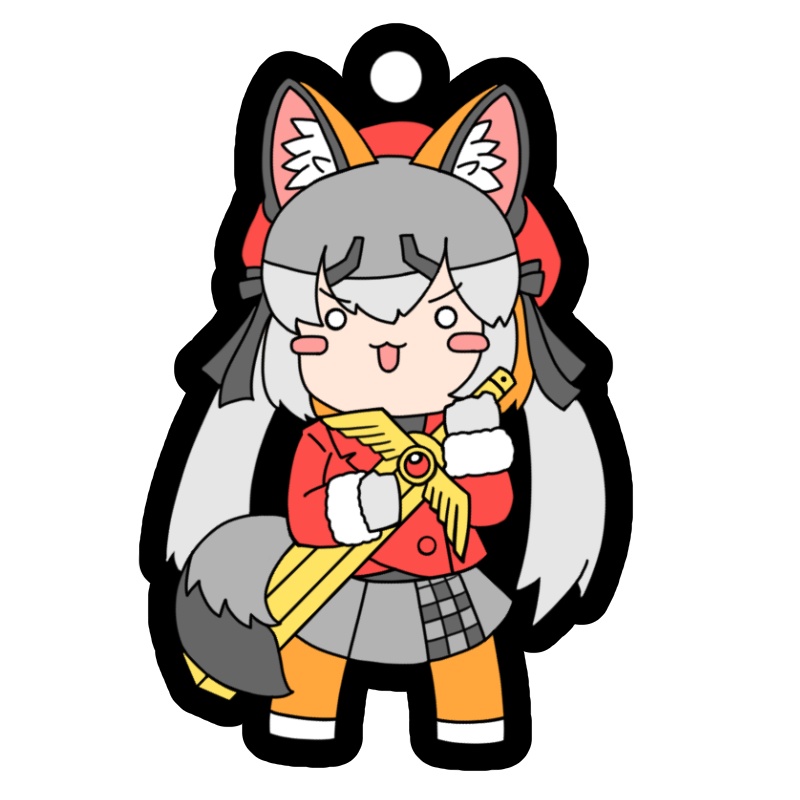 アクリルキーホルダー(シマハイイロギツネV)