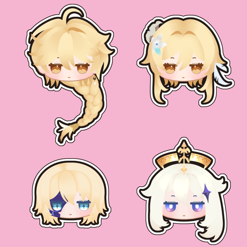 ｱｸﾘﾙ 原神キャラクターフェイスピンバッジ