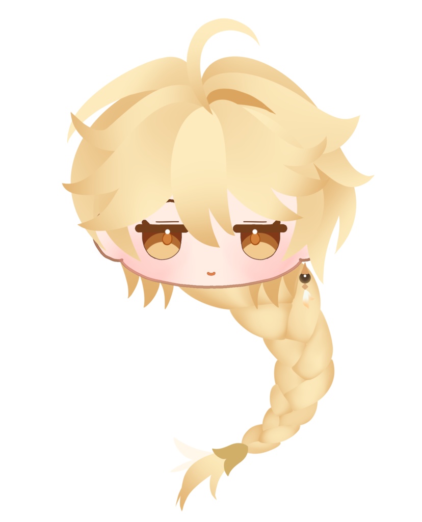 アクリル 原神キャラクターフェイスピンバッジ