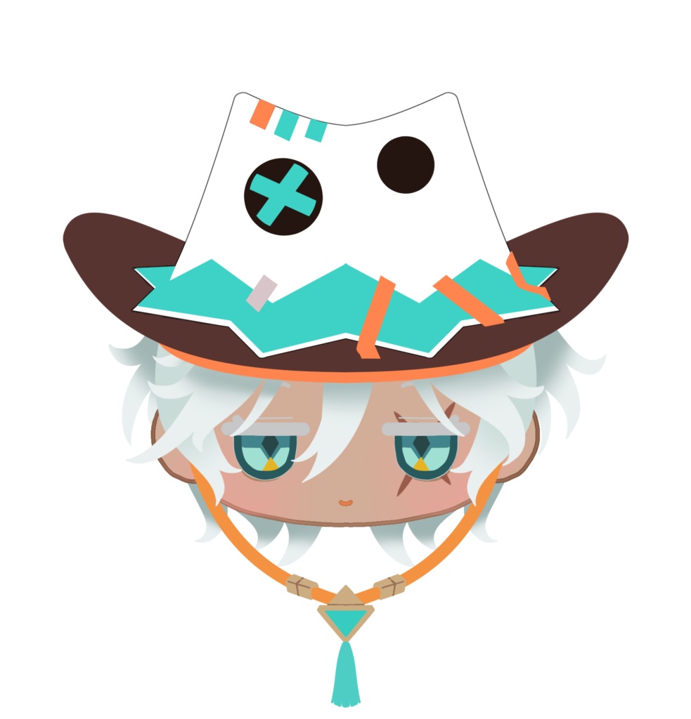 アクリル 原神キャラクターフェイスピンバッジ ナタ