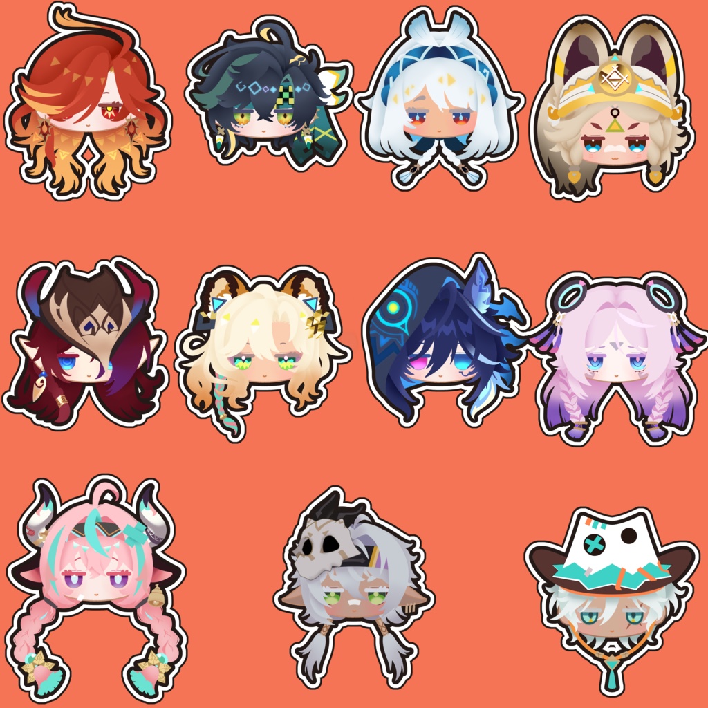 ｱｸﾘﾙ 原神キャラクターフェイスピンバッジ ナタ