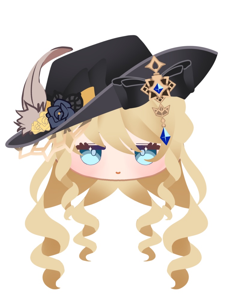 アクリル 原神キャラクターフェイスピンバッジ フォンテーヌ