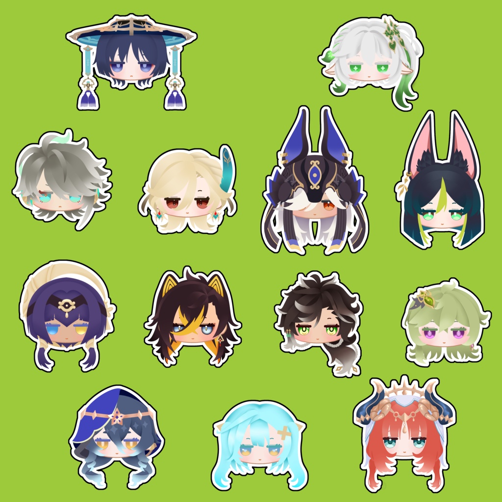 ｱｸﾘﾙ 原神キャラクター フェイスピンバッジ スメール