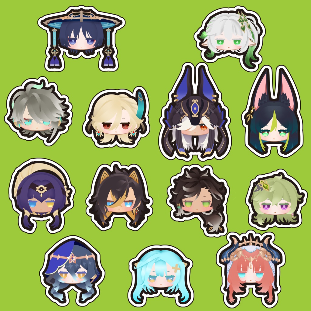 ｱｸﾘﾙ 原神キャラクター フェイスピンバッジ スメール