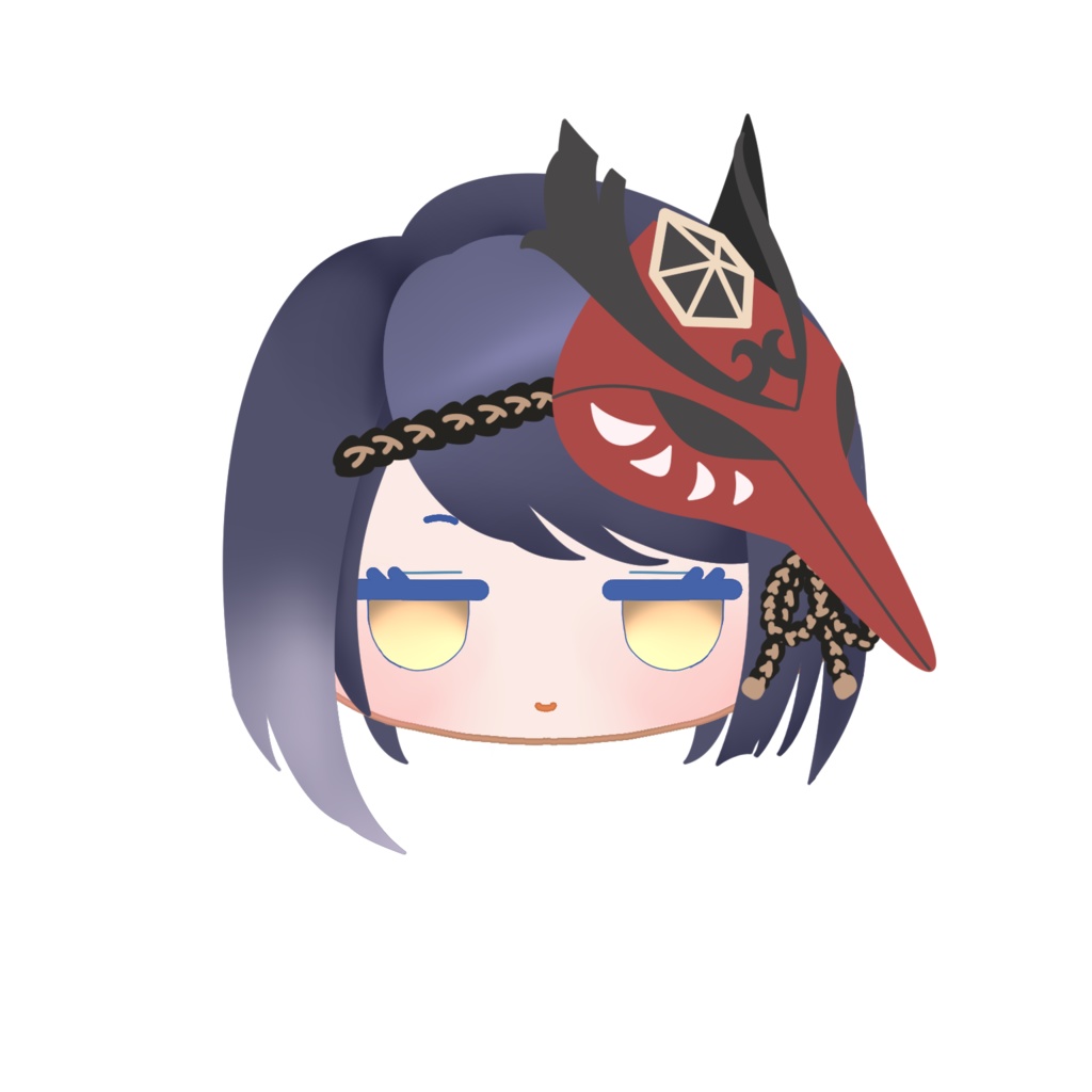 アクリル 原神 キャラクターフェイスピンバッジ 稲妻