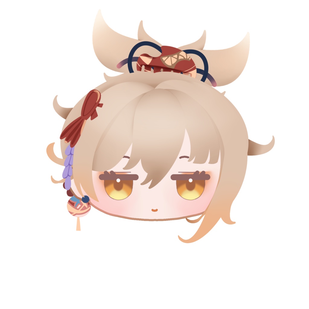 アクリル 原神 キャラクターフェイスピンバッジ 稲妻