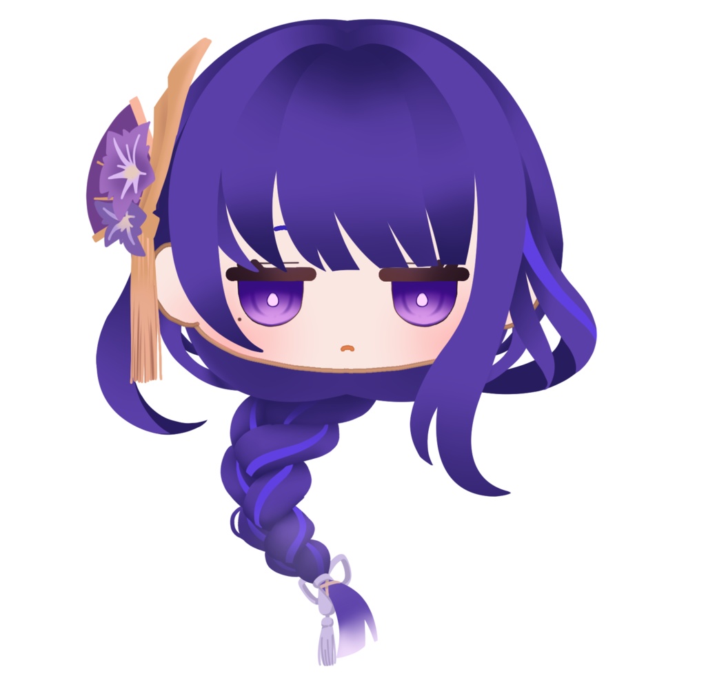 アクリル 原神 キャラクターフェイスピンバッジ 稲妻