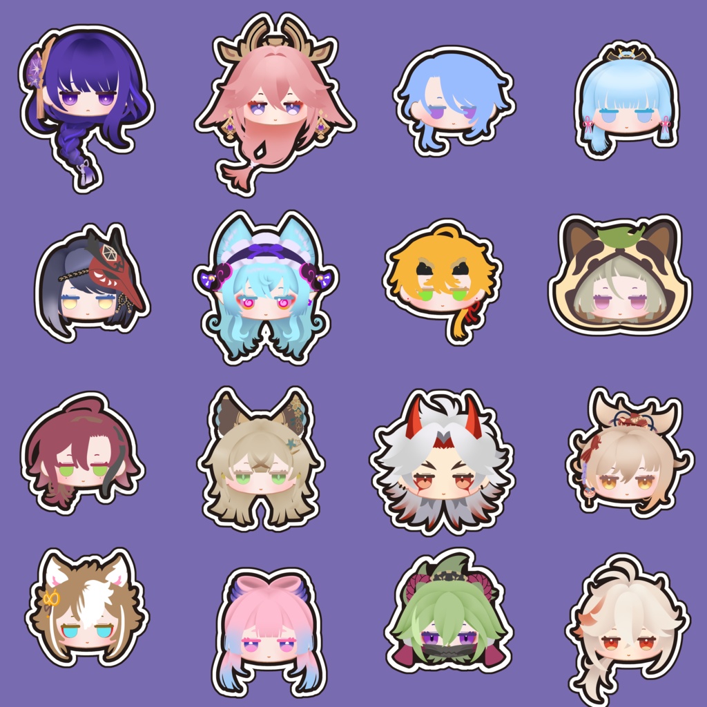 ｱｸﾘﾙ 原神 キャラクターフェイスピンバッジ 稲妻