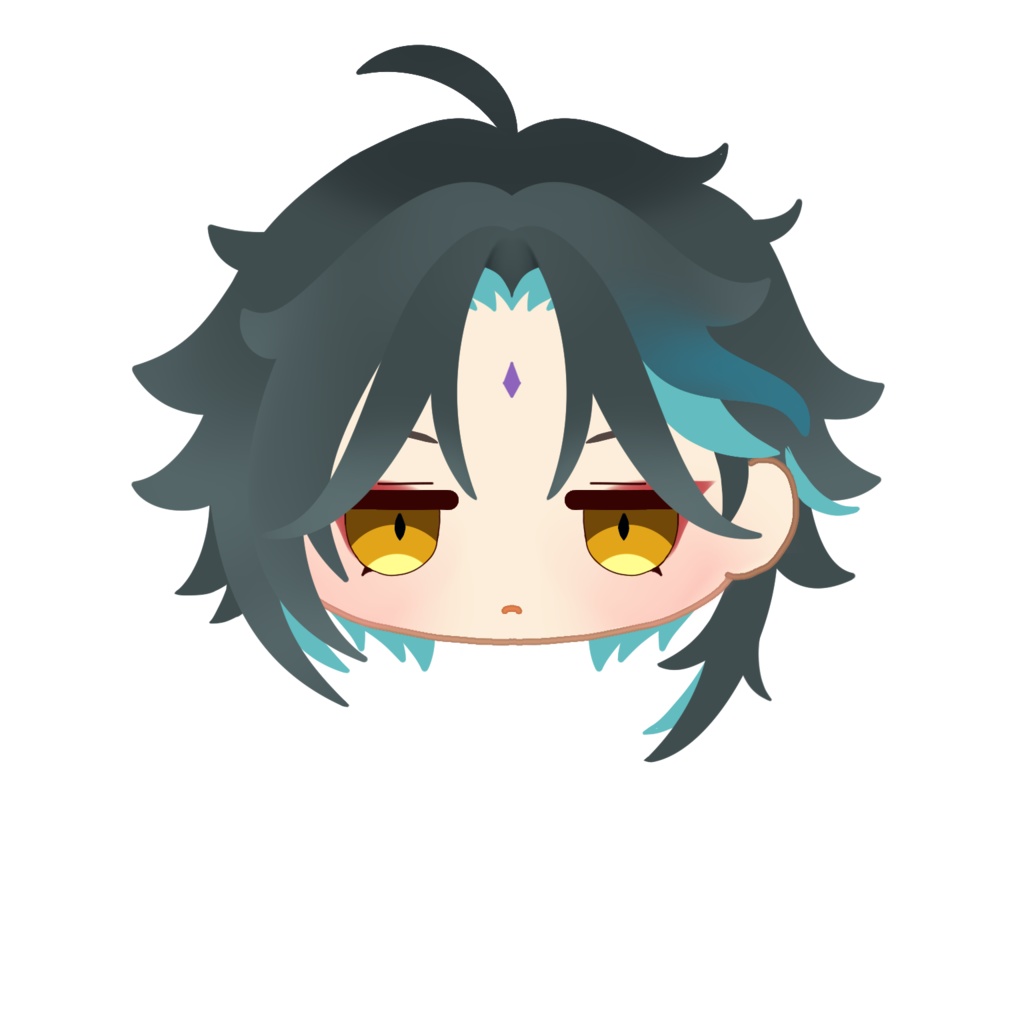 アクリル 原神 キャラクターフェイスピンバッジ 璃月