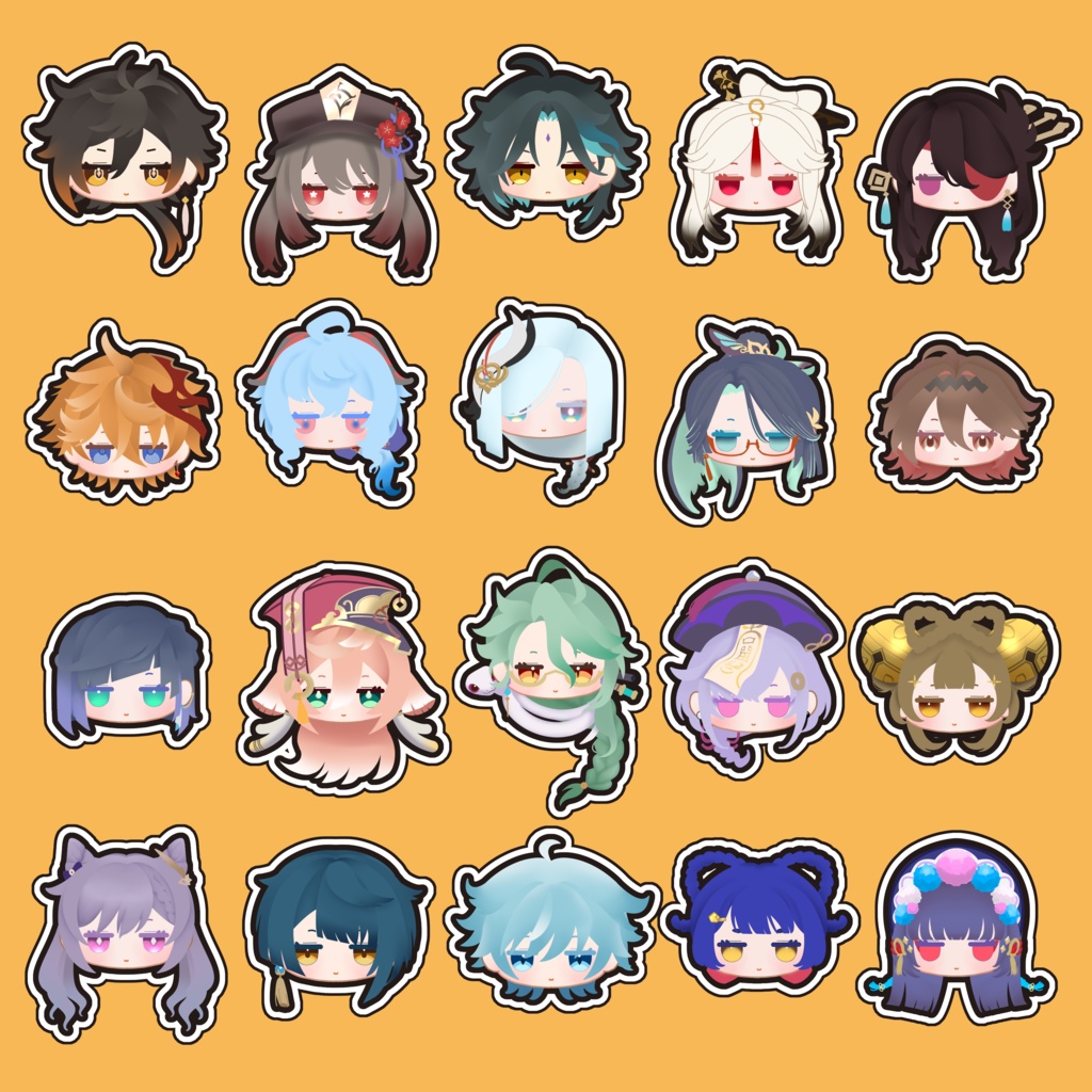 ｱｸﾘﾙ 原神 キャラクターフェイスピンバッジ 璃月