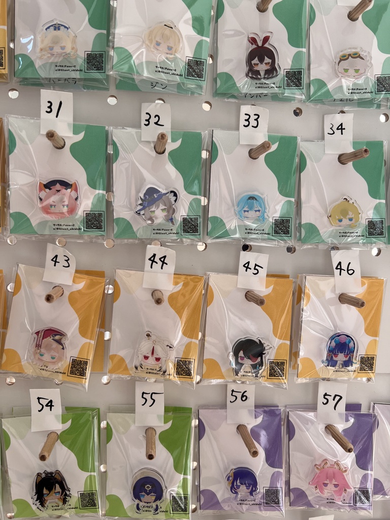 アクリル 原神 キャラクターフェイスピンバッジ 璃月