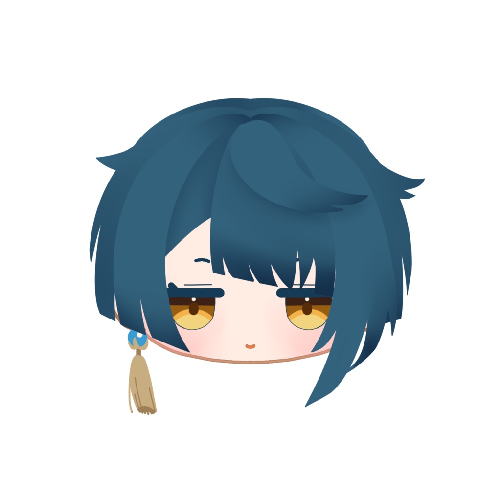 アクリル 原神 キャラクターフェイスピンバッジ 璃月