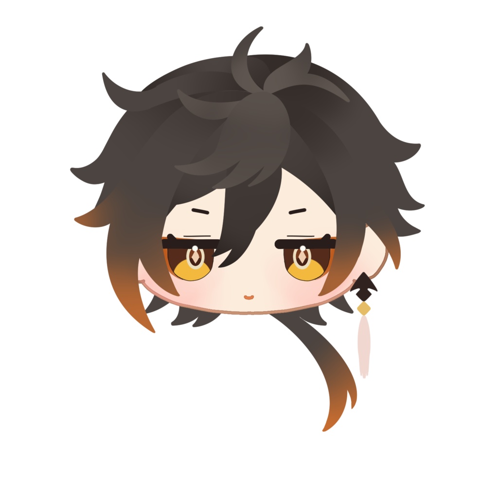 アクリル 原神 キャラクターフェイスピンバッジ 璃月