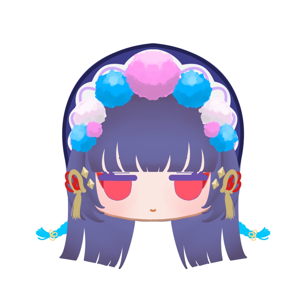 アクリル 原神 キャラクターフェイスピンバッジ 璃月