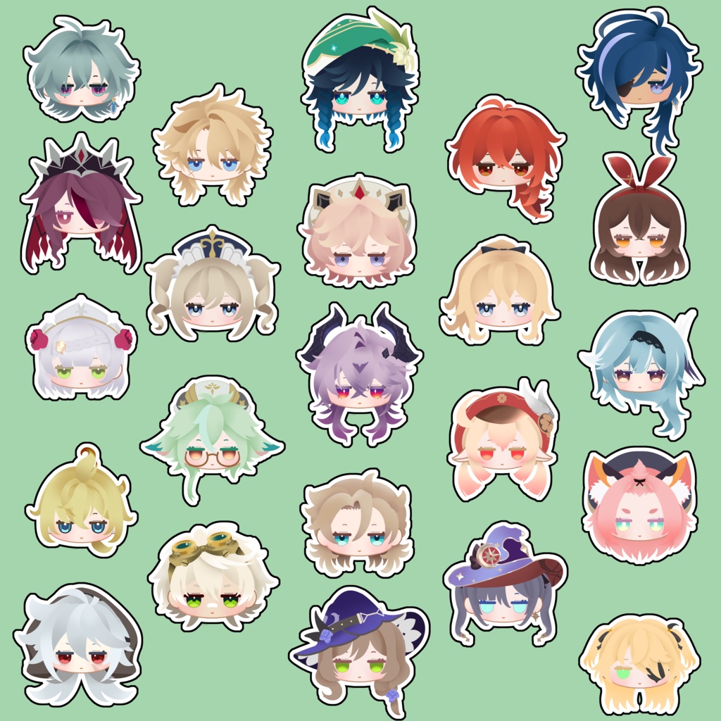 ｱｸﾘﾙ 原神 キャラクターフェイスピンバッジ モンド
